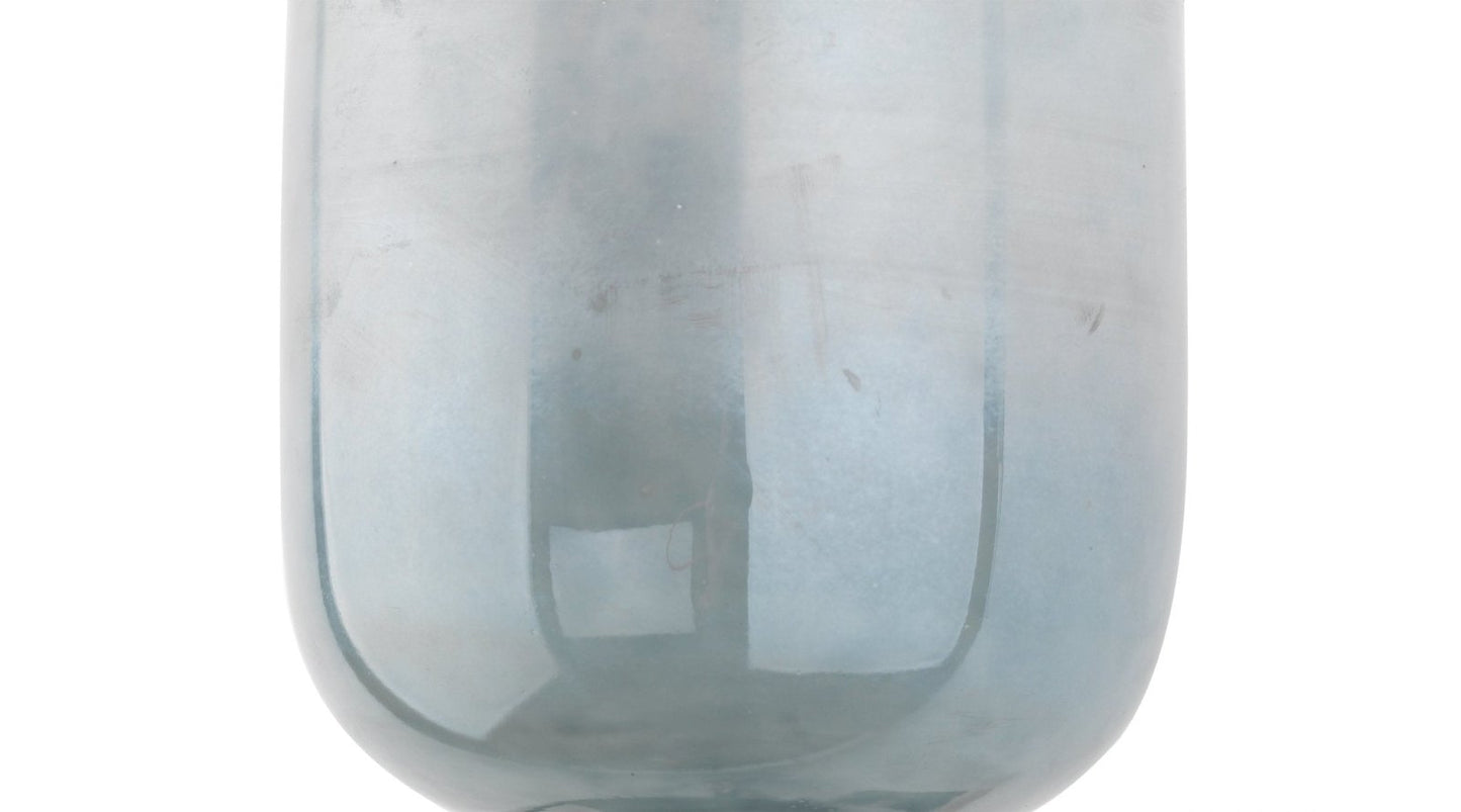 Vapor Single Sconce in Opal Glass & Nickel Metal