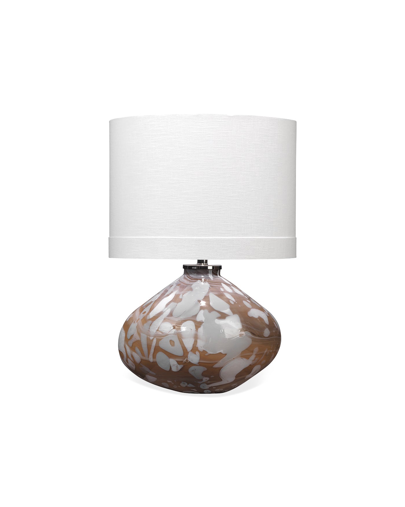 Artist Table Lamp in Espresso & Petal Glass