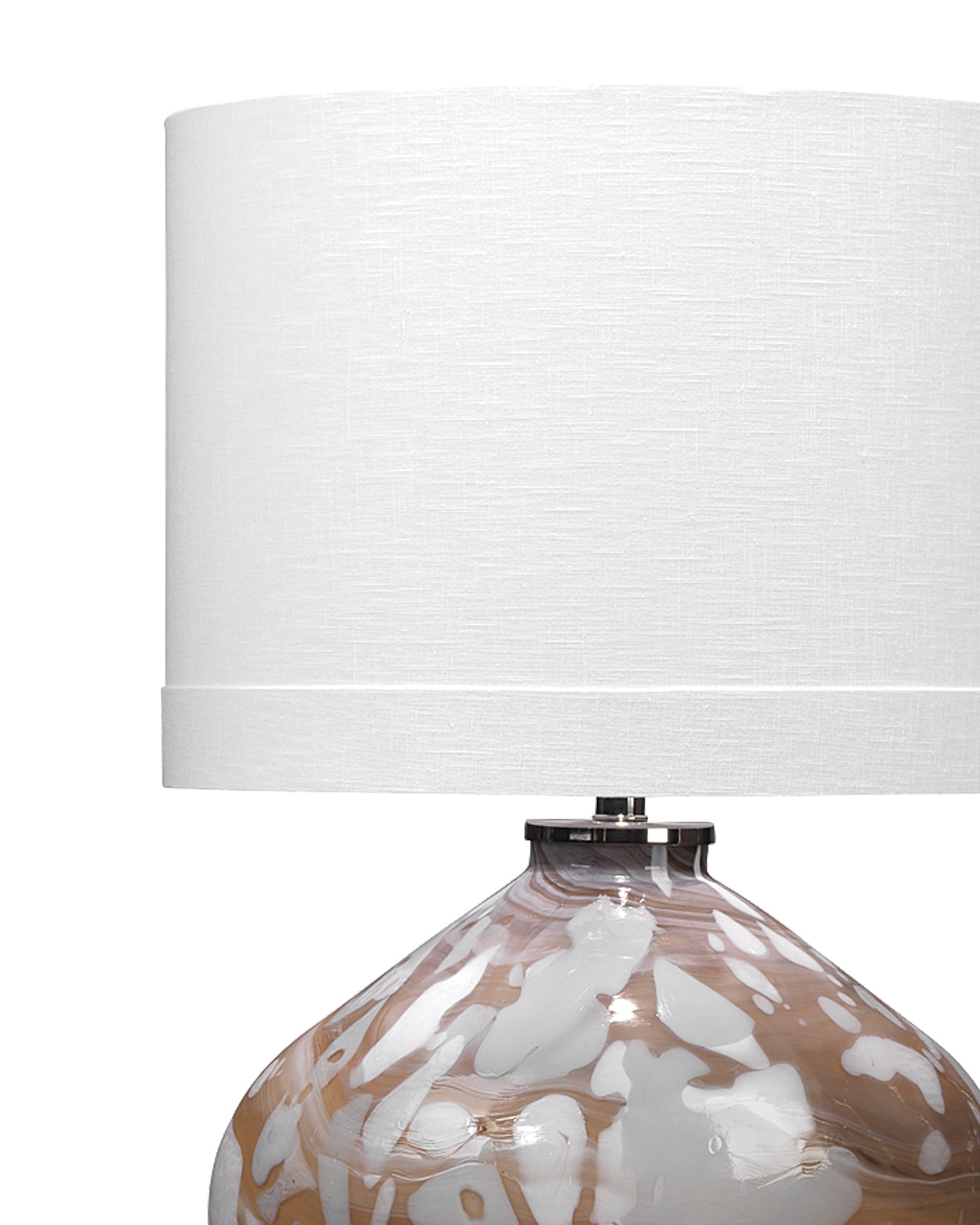 Artist Table Lamp in Espresso & Petal Glass