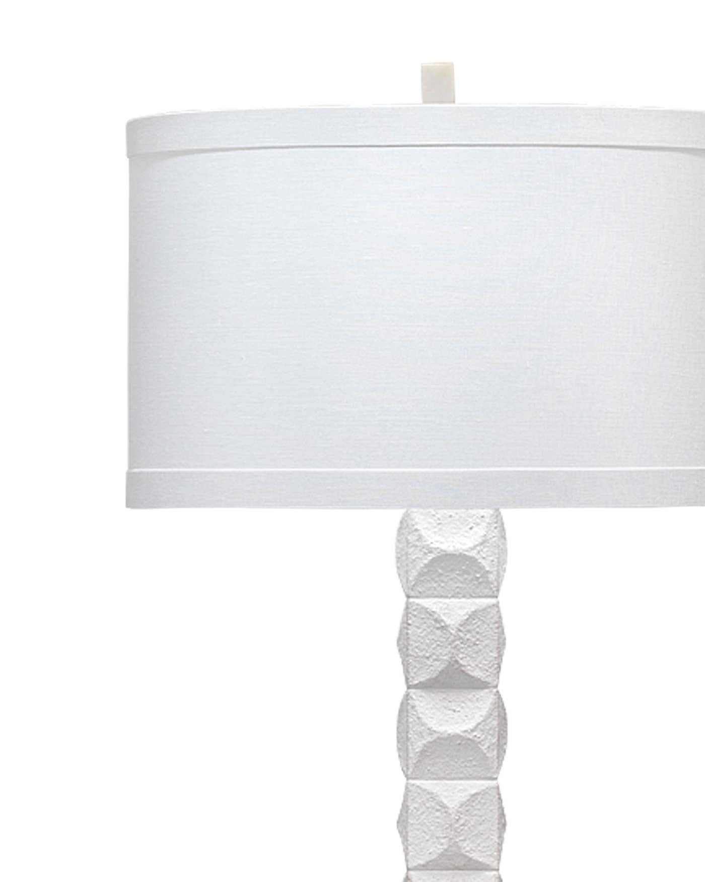 Astor Floor Lamp in Textured Matte White Resin