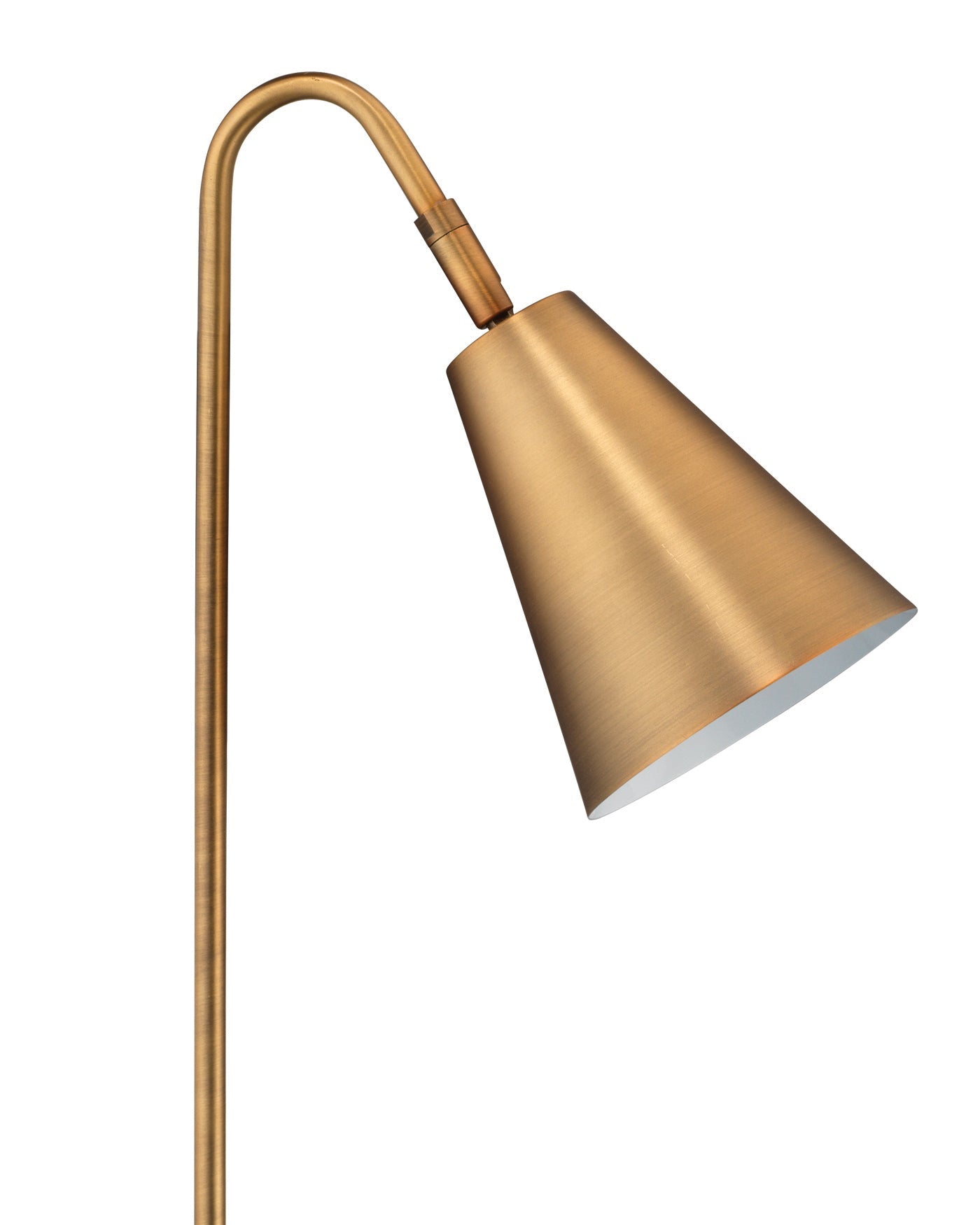 Gazette Task Lamp in Antique Brass Metal