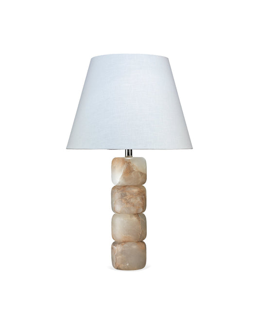 Veneto Table Lamp in Brown Alabaster