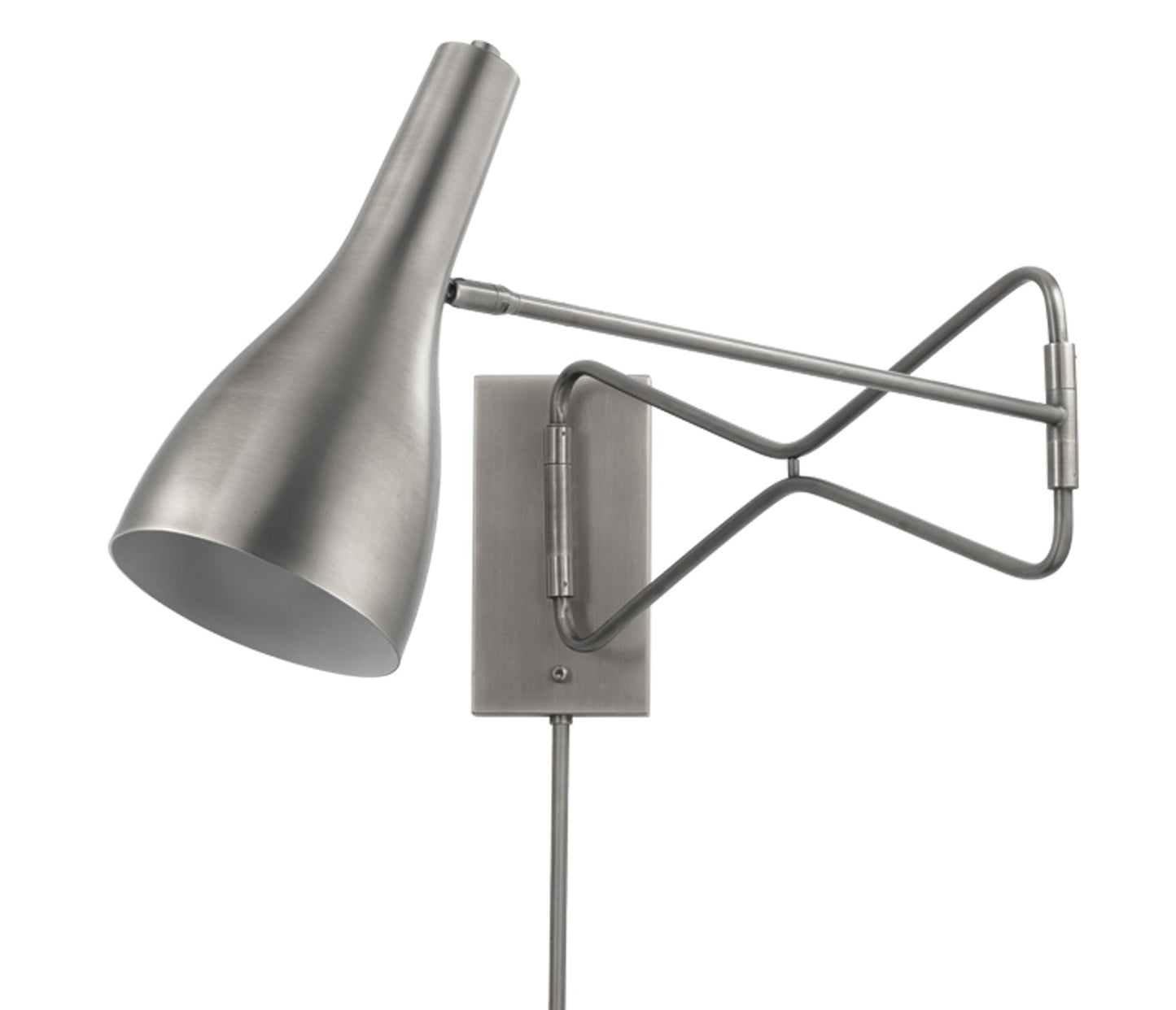 Lenz Swing Arm Wall Sconce in Gun Metal