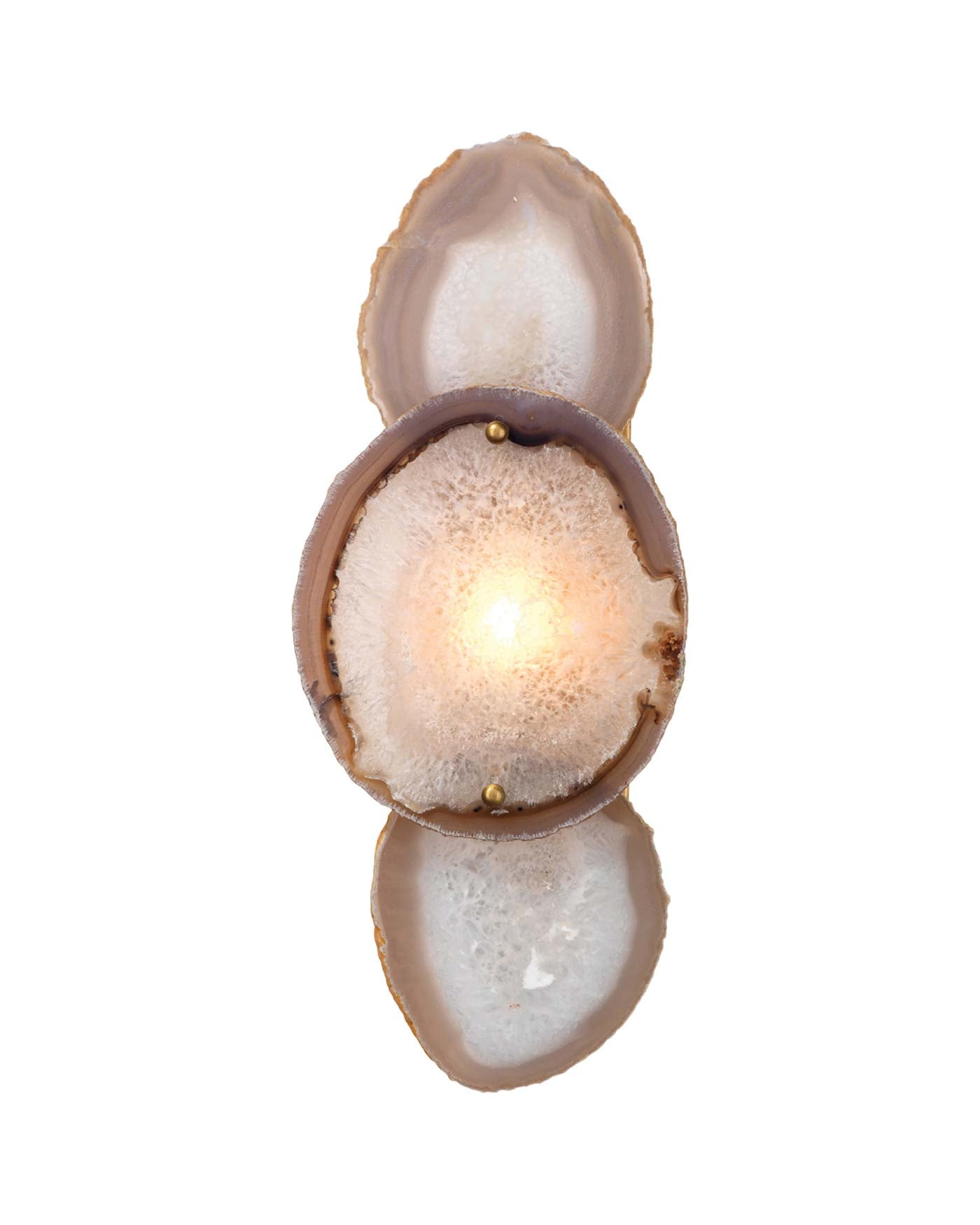 Trinity Wall Sconce in Pale Lavender Agate