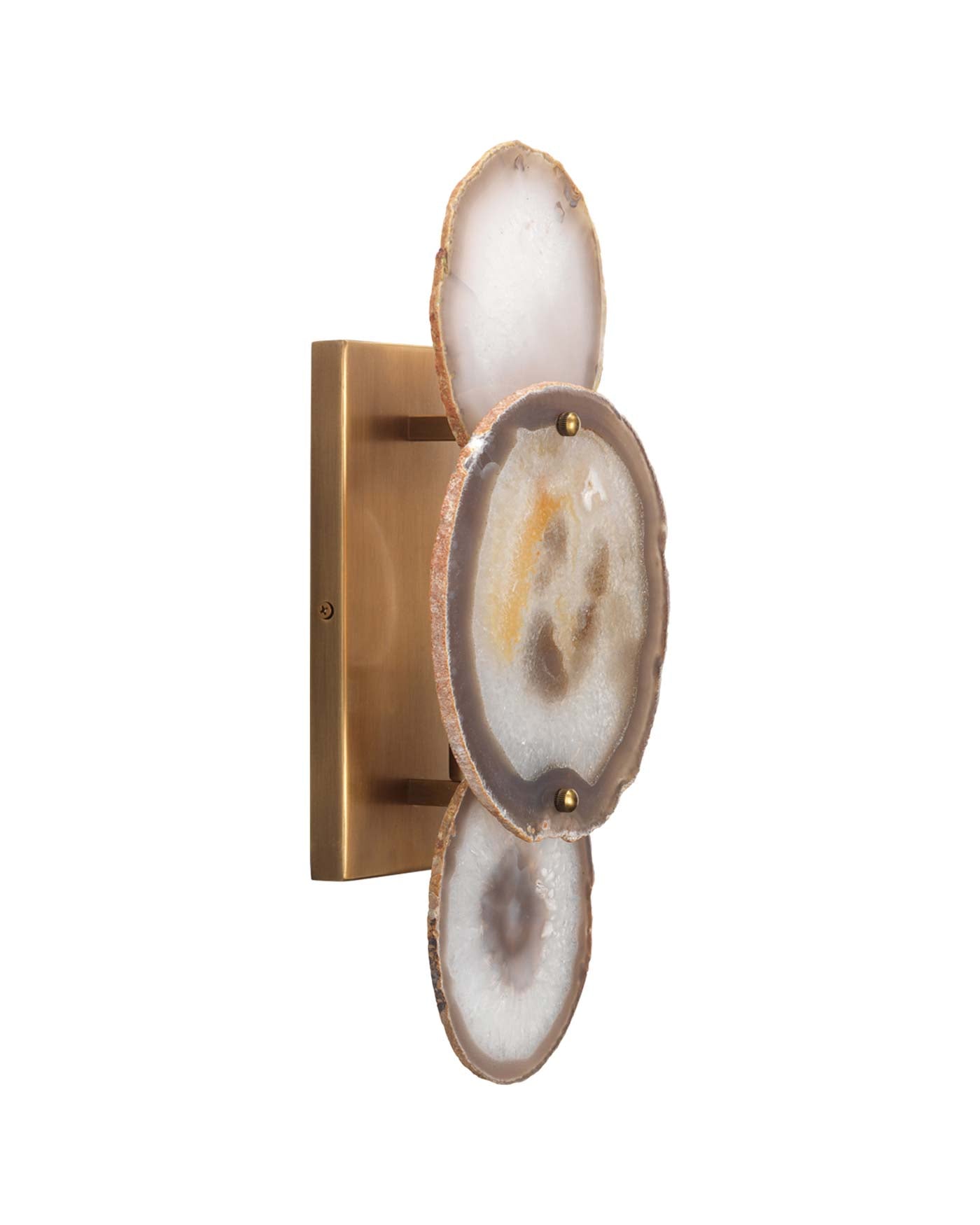 Trinity Wall Sconce in Pale Lavender Agate