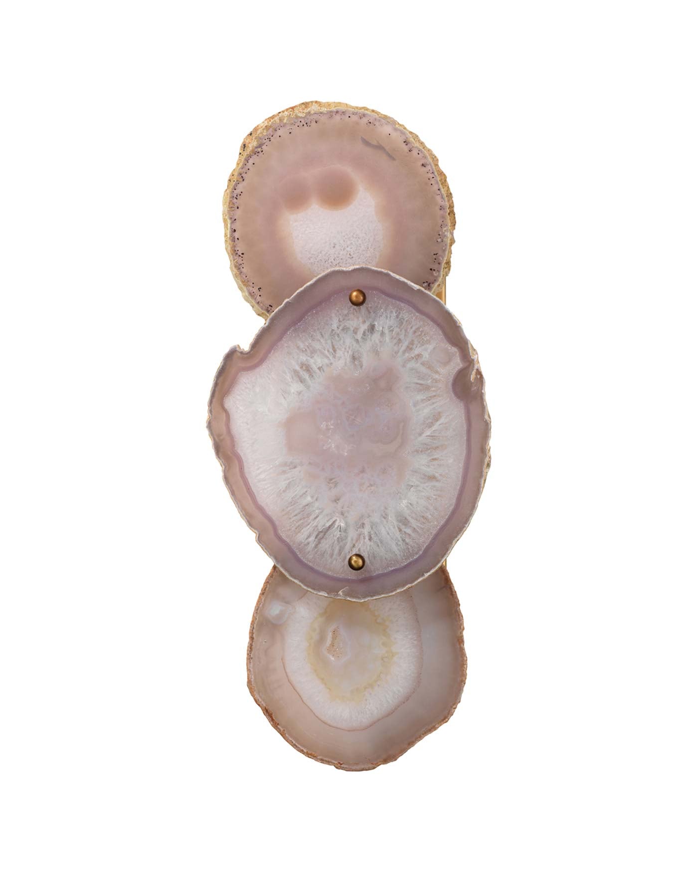 Trinity Wall Sconce in Pale Lavender Agate