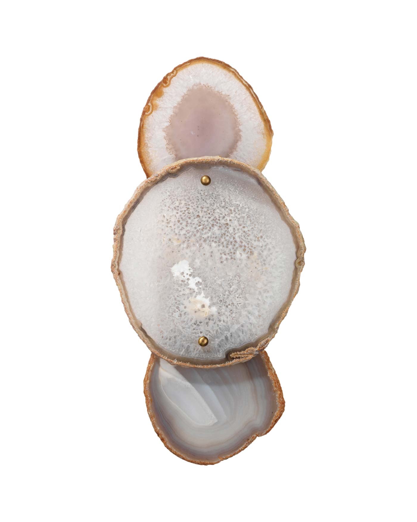 Trinity Wall Sconce in Pale Lavender Agate