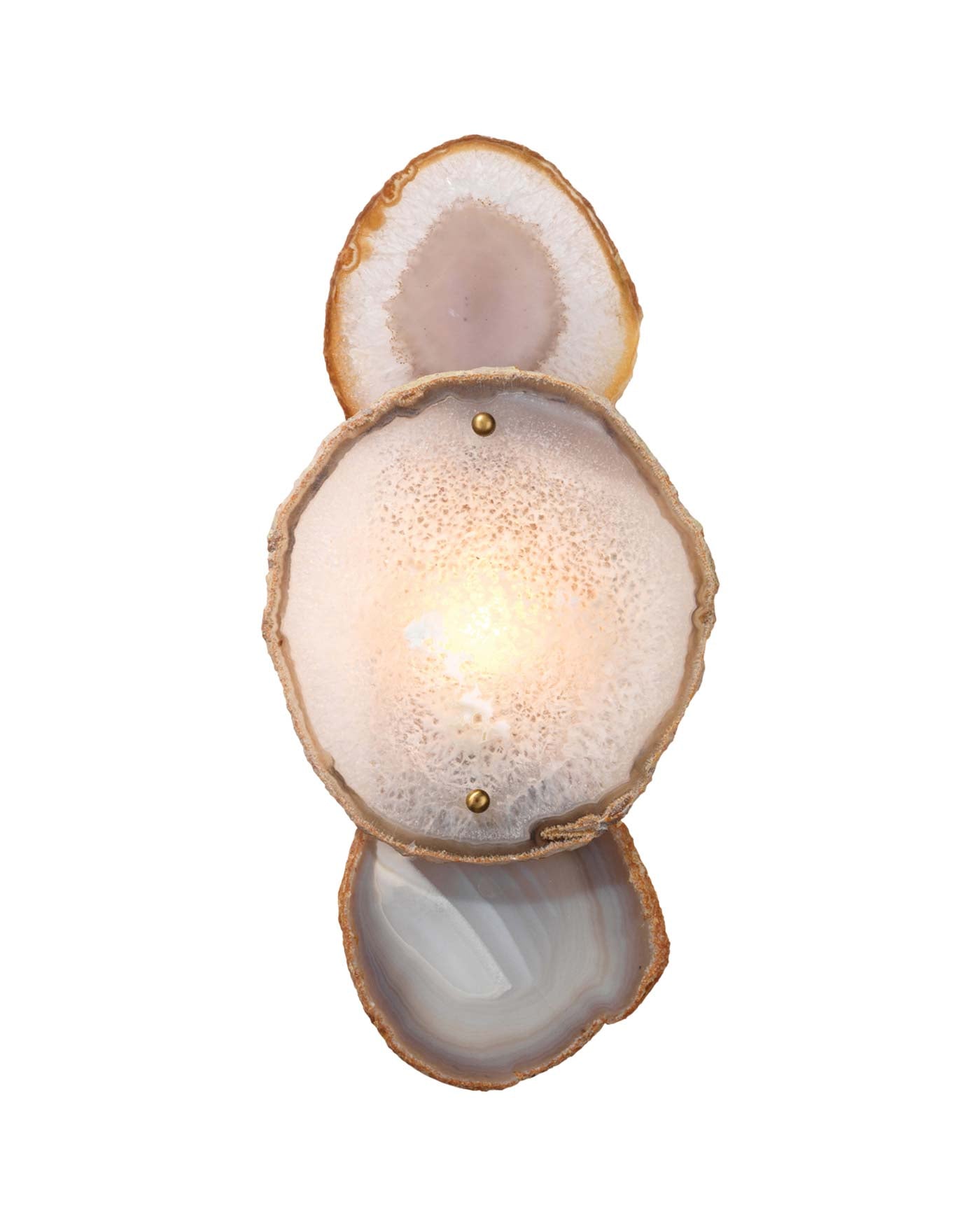 Trinity Wall Sconce in Pale Lavender Agate