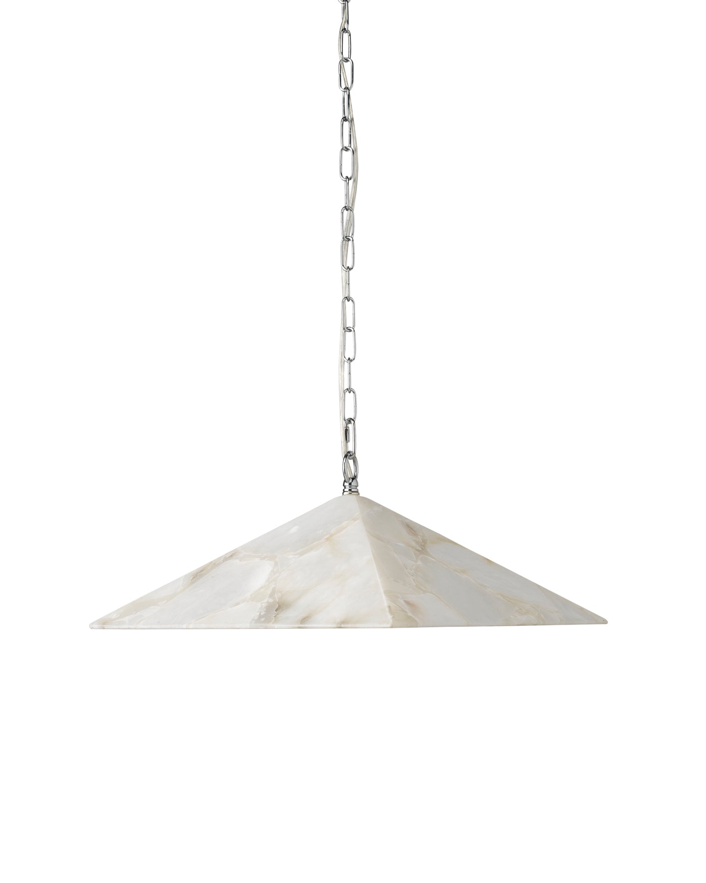 Borealis Pyramid Pendant in Alabaster