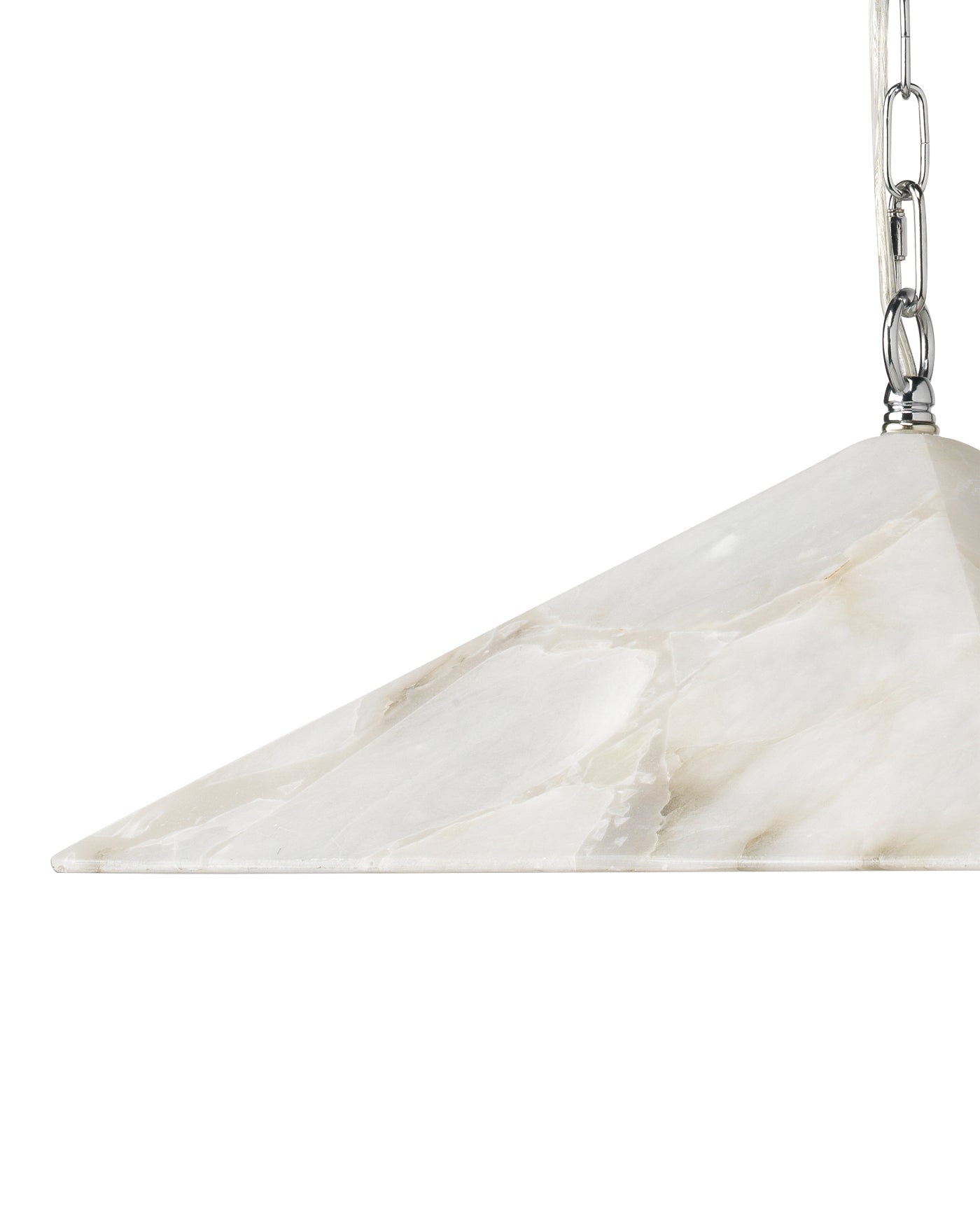 Borealis Pyramid Pendant in Alabaster