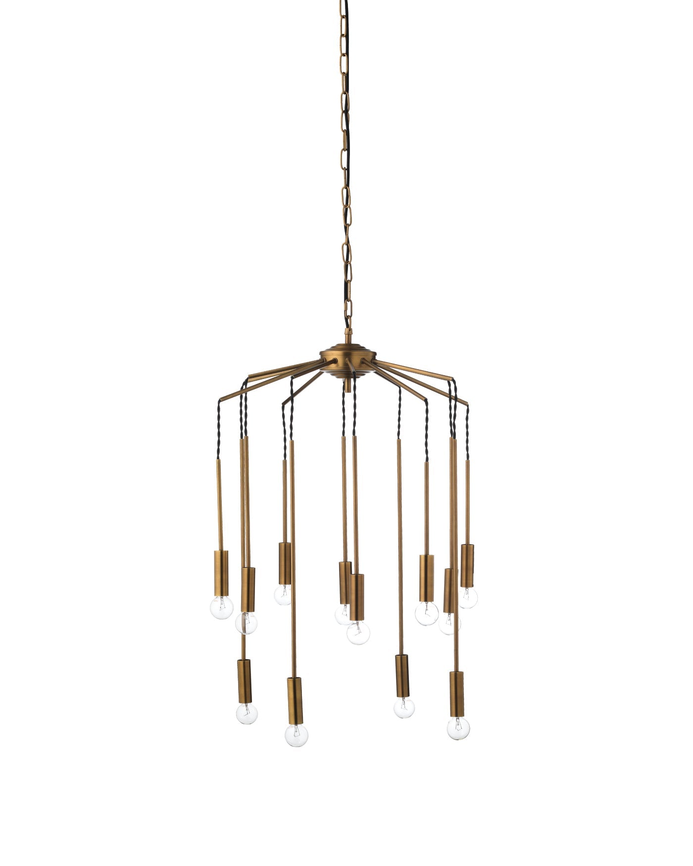 Cascade Pendant in Antique Brass