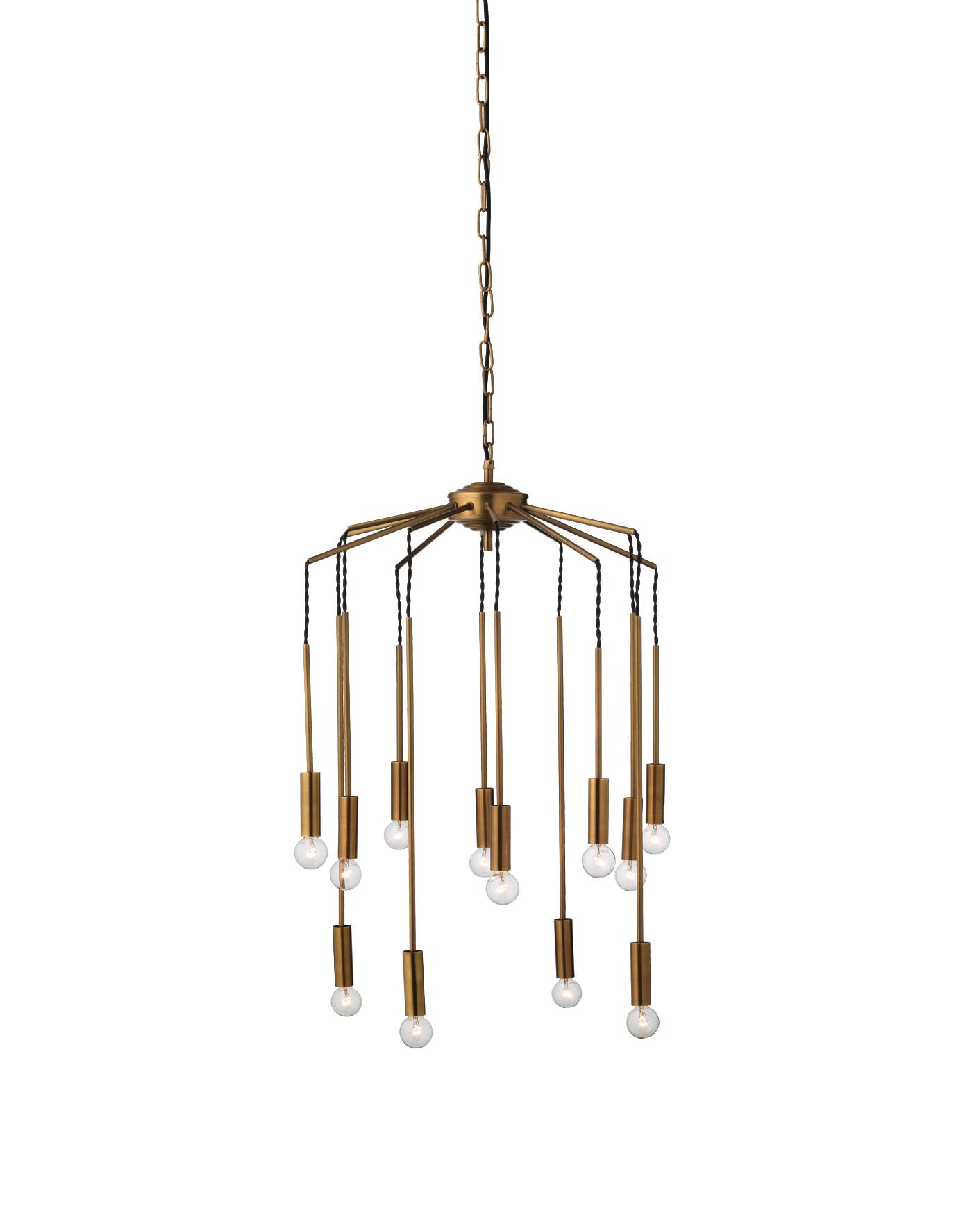 Cascade Pendant in Antique Brass