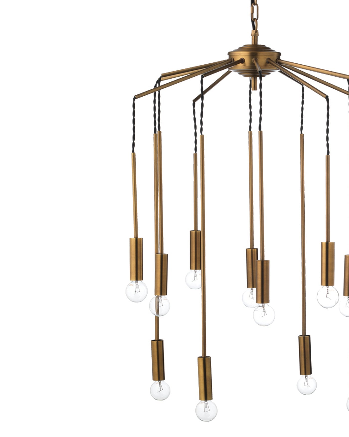 Cascade Pendant in Antique Brass