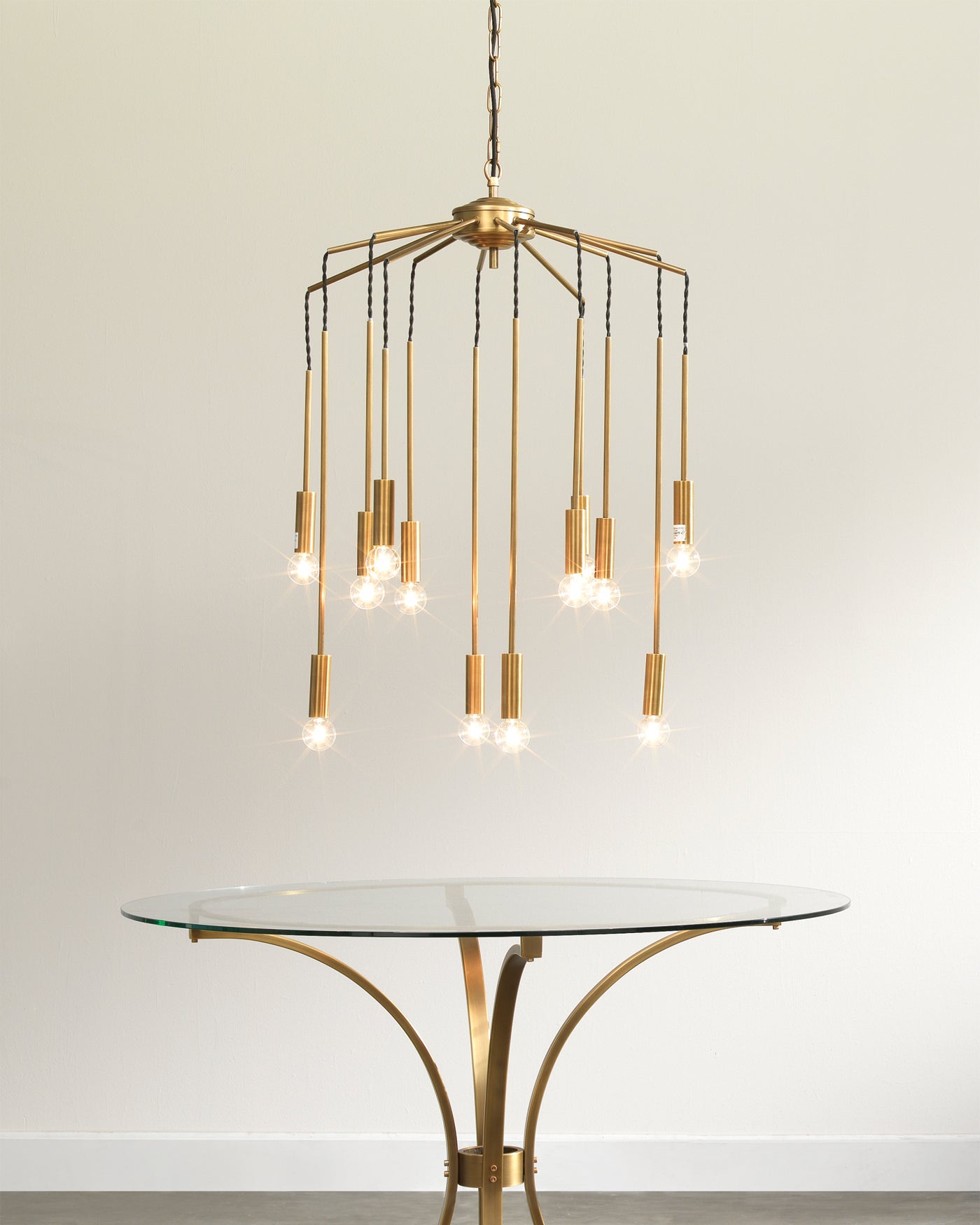 Cascade Pendant in Antique Brass