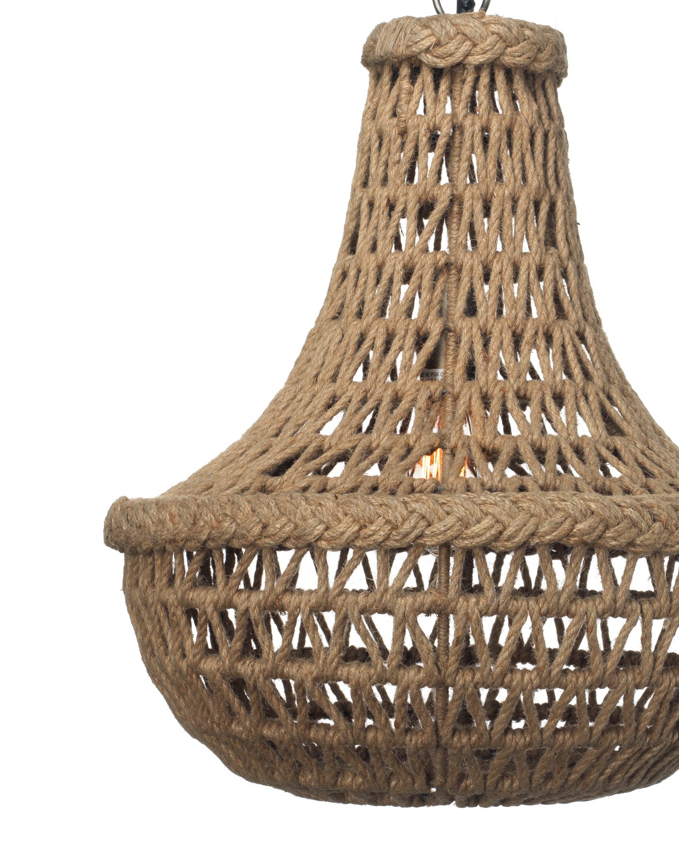 Jute Macrame Chandelier in Jute