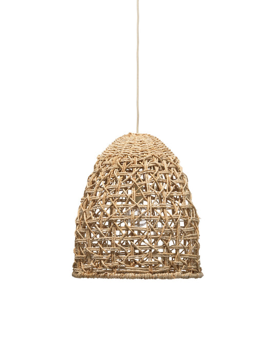 Netted Pendant In Natural Corn Straw Rope