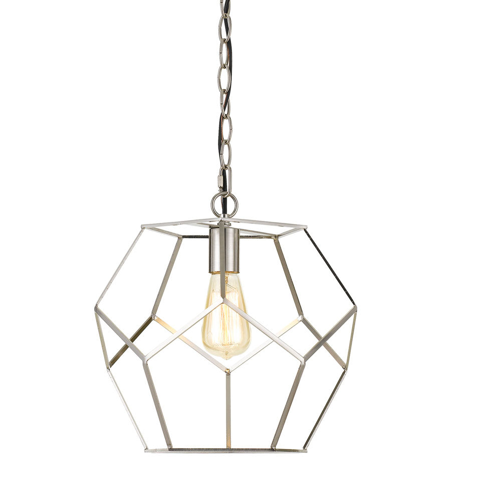 Bellini Pendant, 1-60W Edison Bulb, 13"Wx12.25"H, Hardwire or Plug