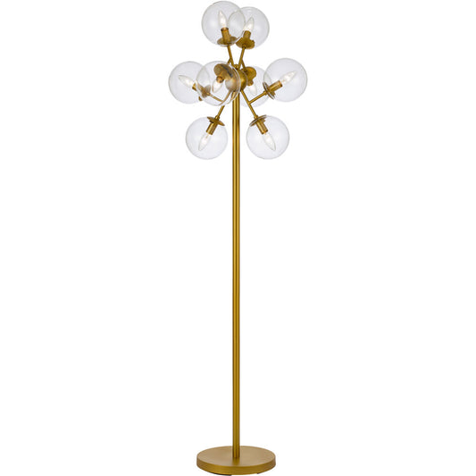 8-Light Globe Floor Lamp, 20"Dx64"H