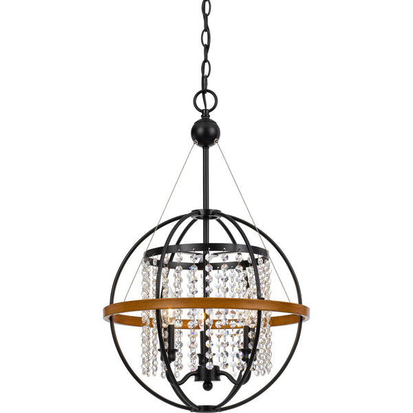 3-Light Rustic Glam Pendant, 16