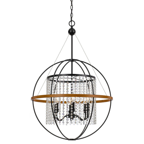 6-Light Rustic Glam Pendant, 25