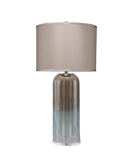 Ethereal Table Lamp in Taupe & Opal Glass