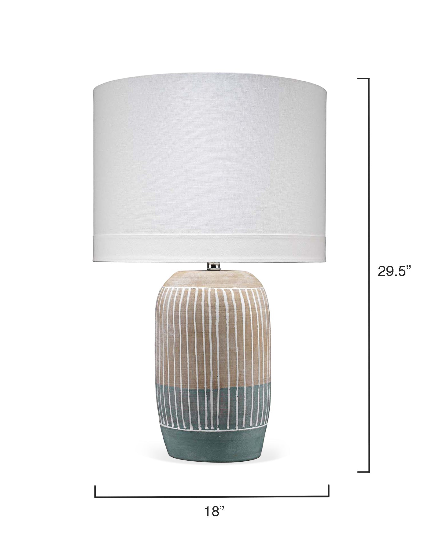 Flagstaff Table Lamp in Natural & Slate Ceramic