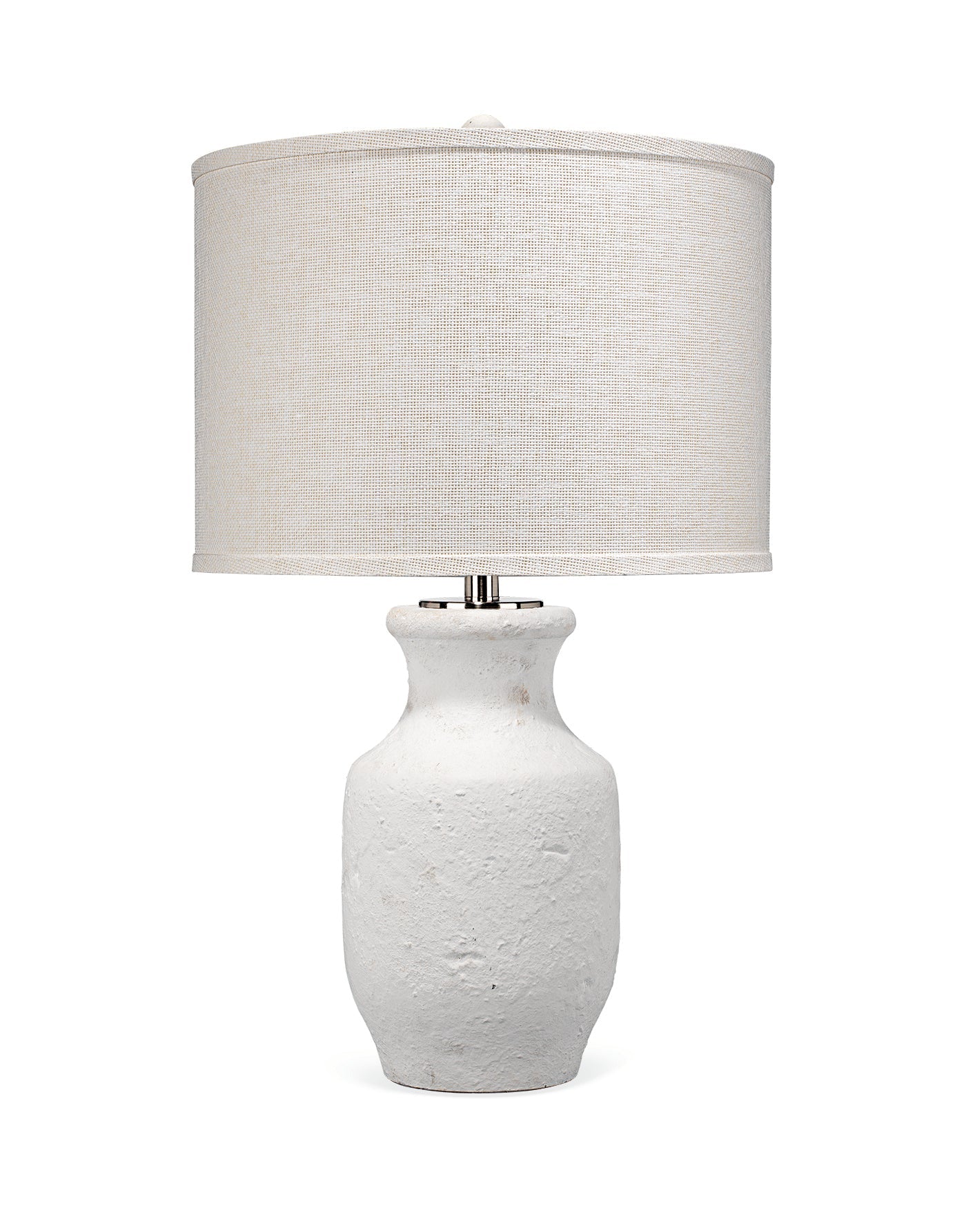 Gilbert Table Lamp in Textured Matte White Cement