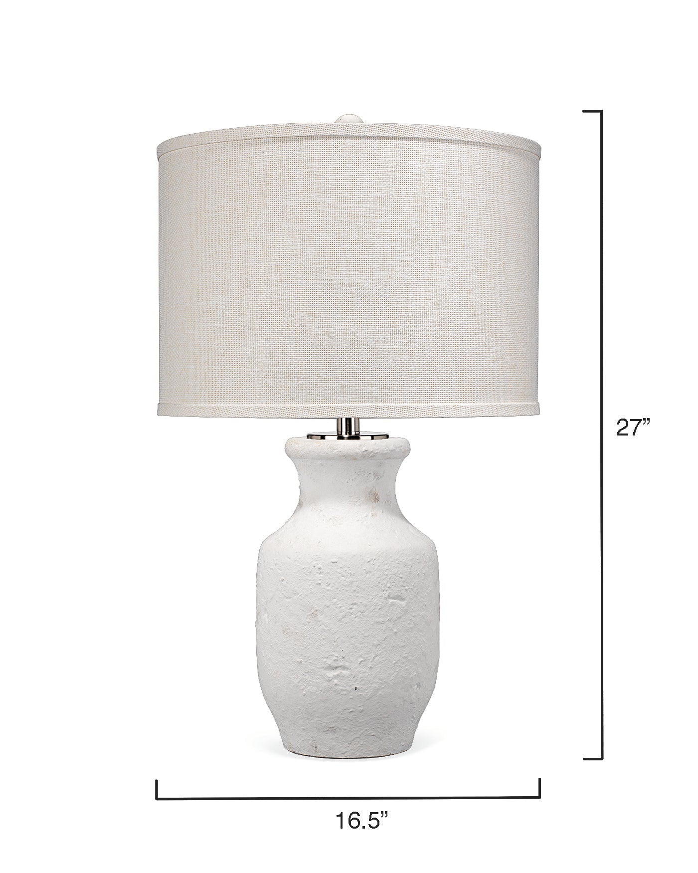 Gilbert Table Lamp in Textured Matte White Cement