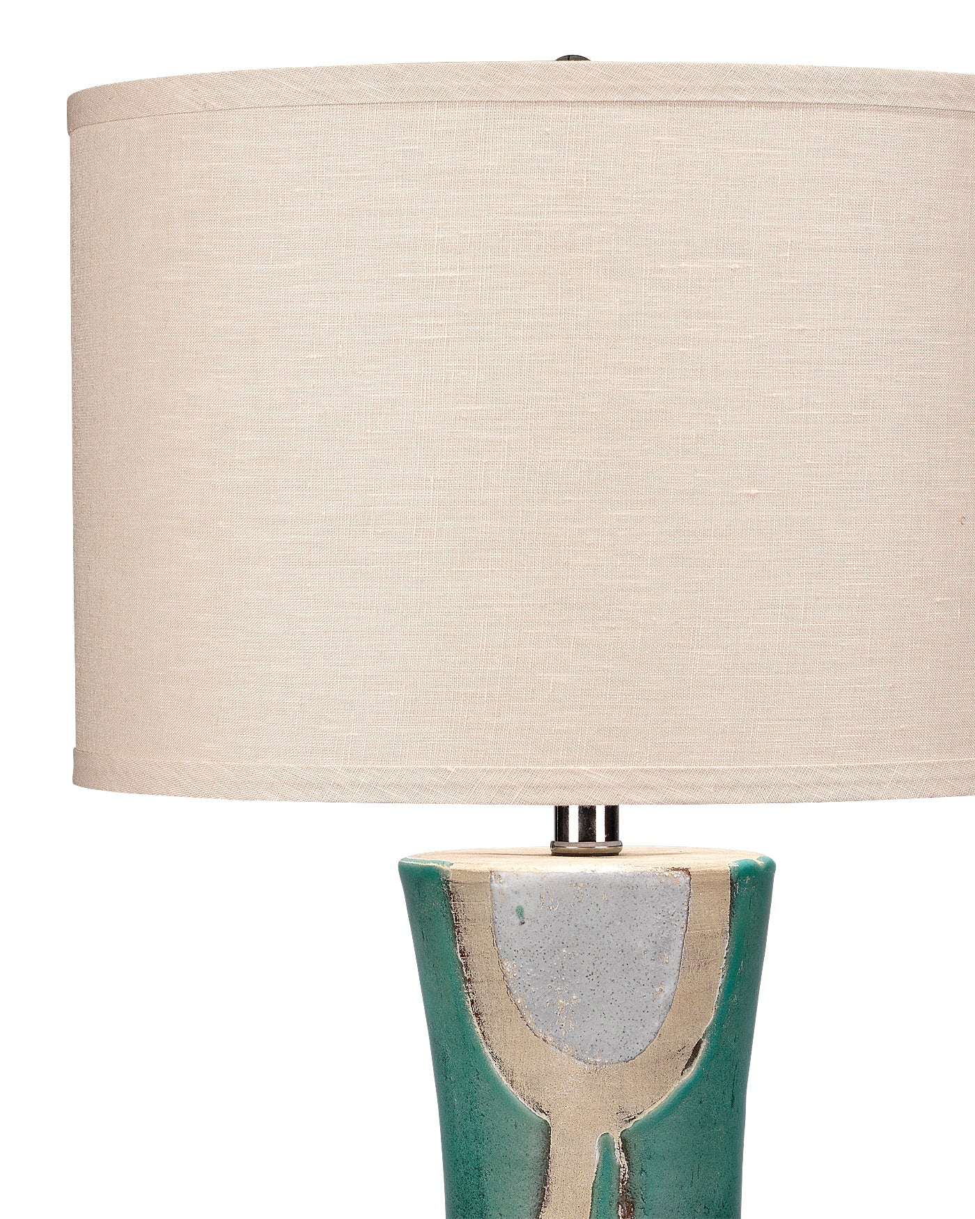 Estel Table Lamp in Aqua, Cream & Natural Ceramic