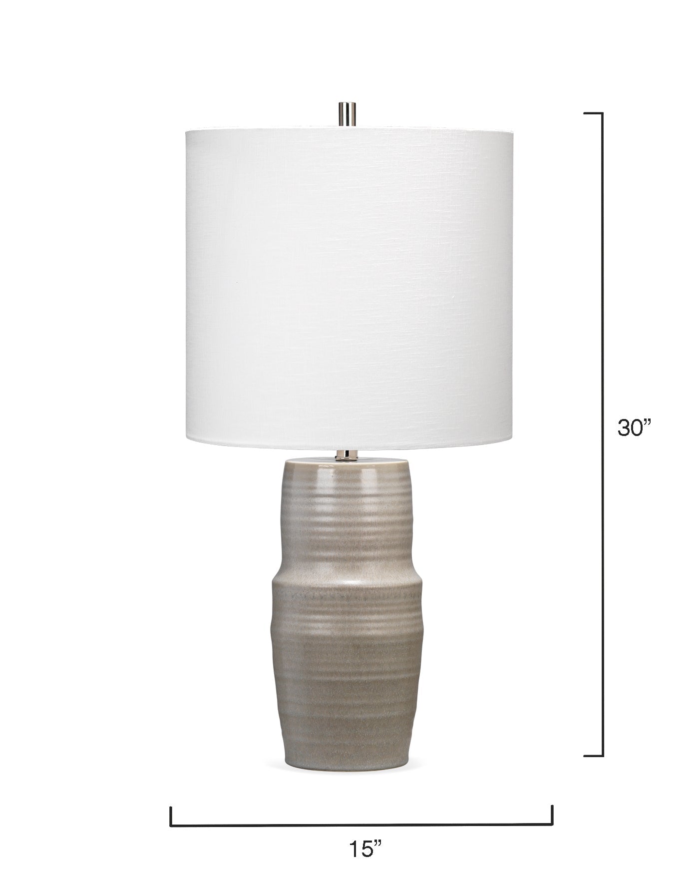 Goodman Table Lamp in Grey Ceramic