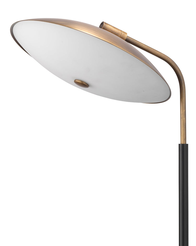 Marvin Desk Lamp in Brushed Brass & Matte Black Metal