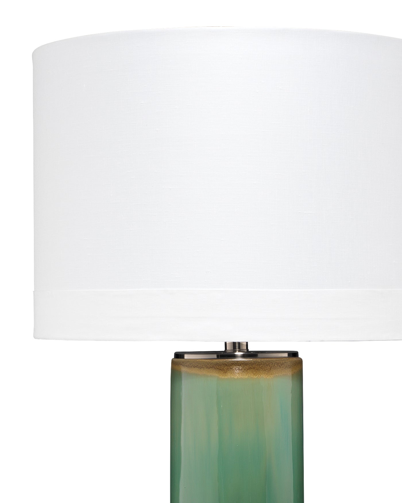 Wythe Table Lamp in Aqua, Black & Cream Glaze Ceramic