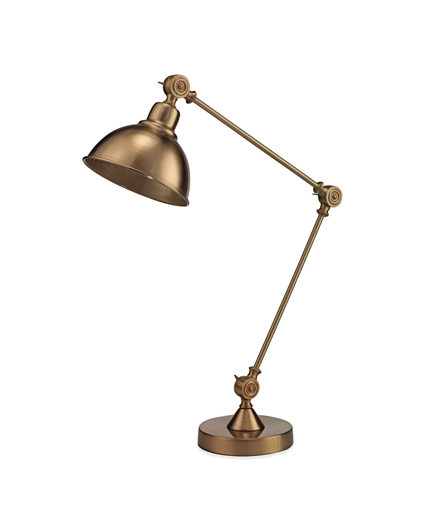 Wallace Table Lamp in Antique Brass Metal