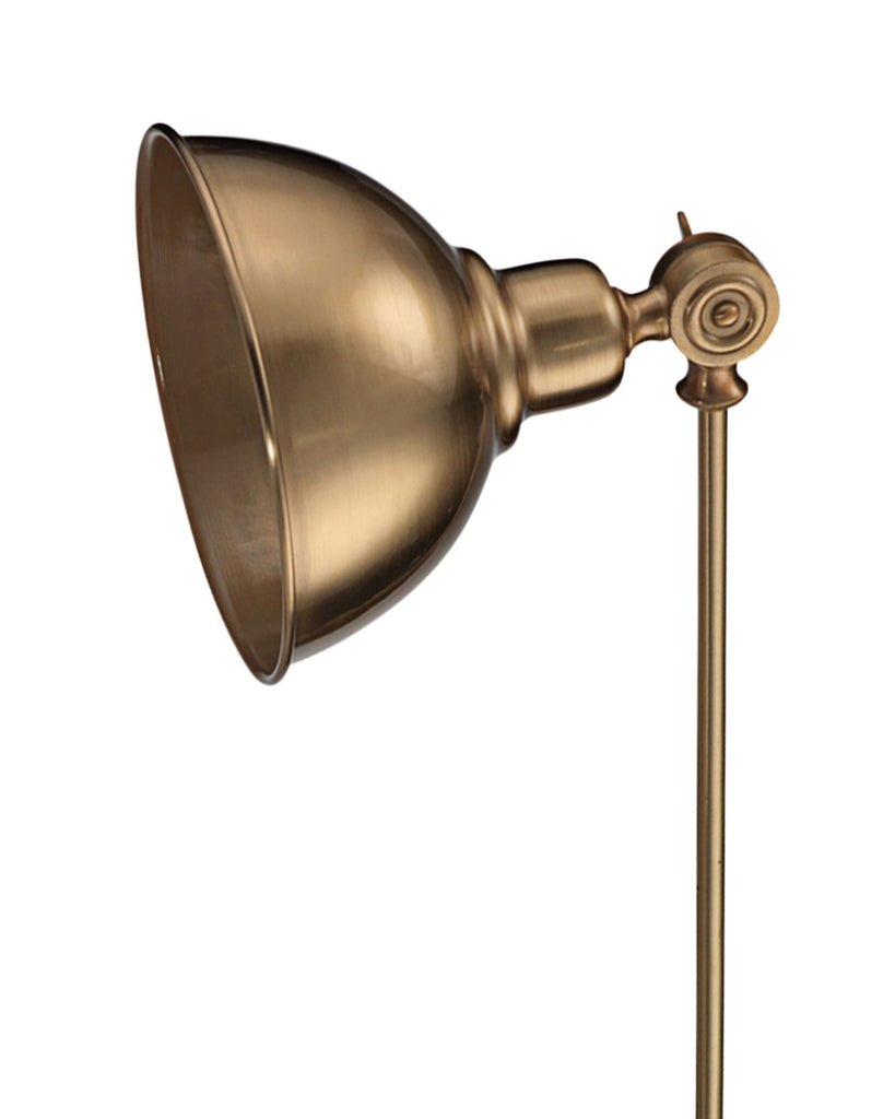 Wallace Table Lamp in Antique Brass Metal