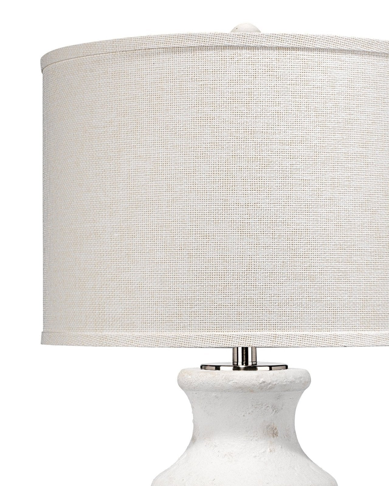 Gilbert Table Lamp in Textured Matte White Cement