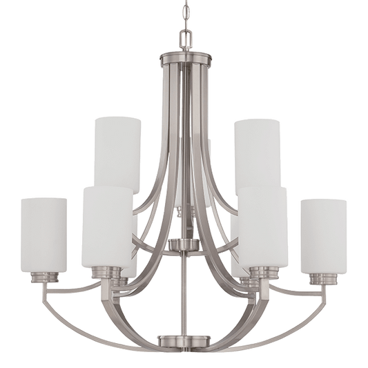 9LT 2-TIER 60W MB DALTON CHANDELIER