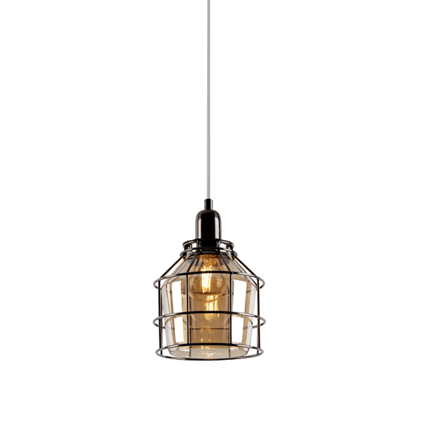 1LT 60W MB PLOVER CHAMPAGNE GLASS MINI-PENDANT