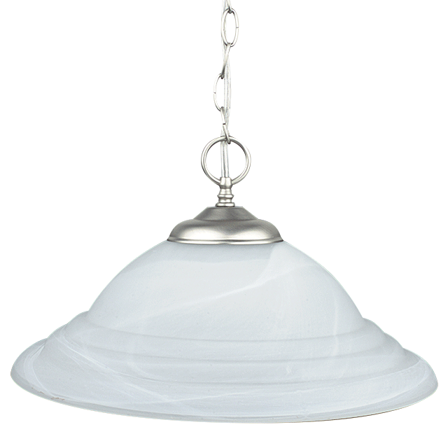 16IN 1LT FAUX ALBTR PENDANT SN