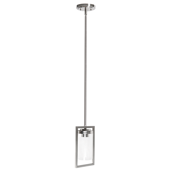 PRESTIGE 1LT MINI PENDANT WITH CLEAR GLASS MB