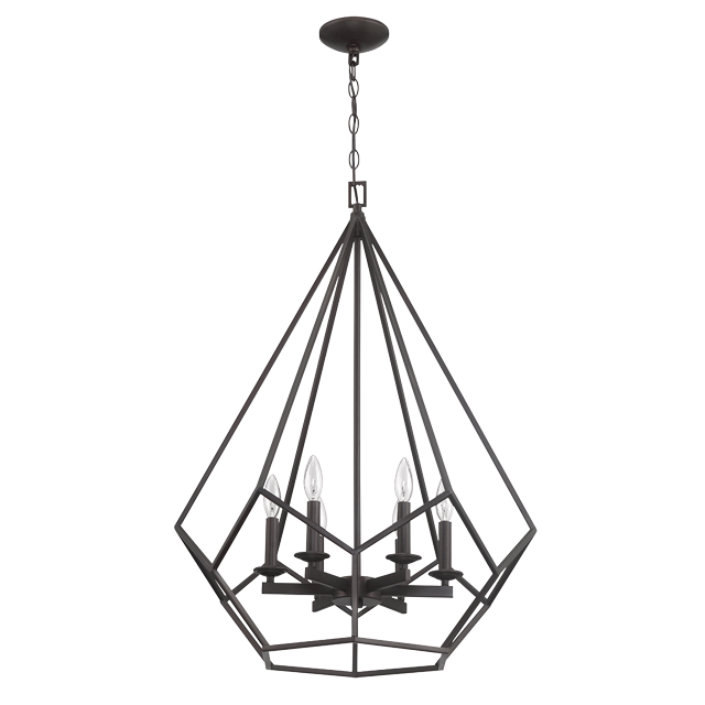 6LT 60W CB LYRIC CAGE PENDANT