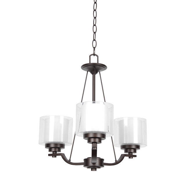 3-LT 100W MB ABBOT CHANDELIER