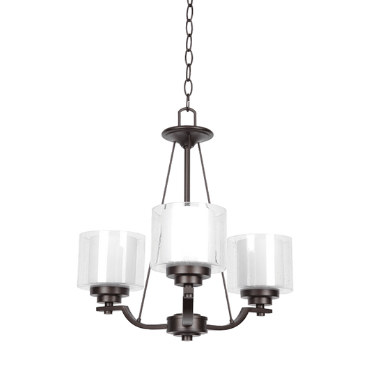 3-LT 100W MB ABBOT CHANDELIER