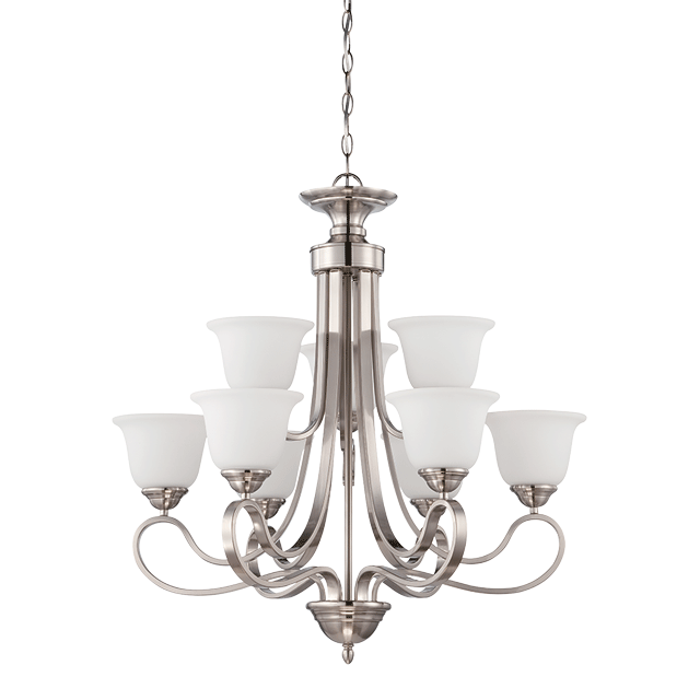 9-LT 2-TIER 60W MB ALISTAIR CHANDELIER