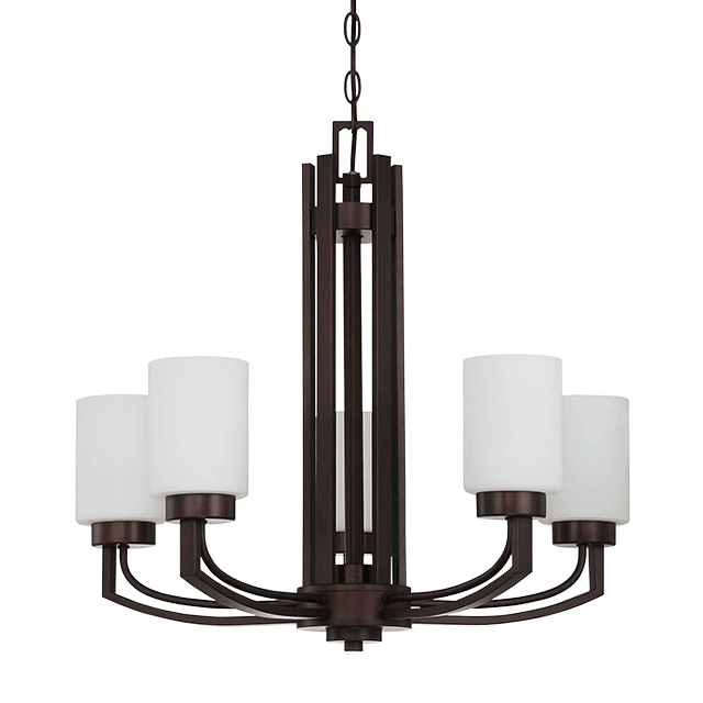 5 LT 100W MB HADLEY CHANDELIER