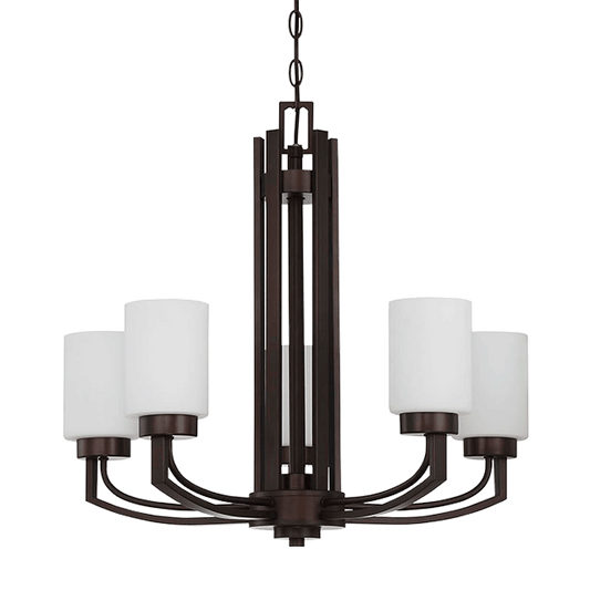 5 LT 100W MB HADLEY CHANDELIER