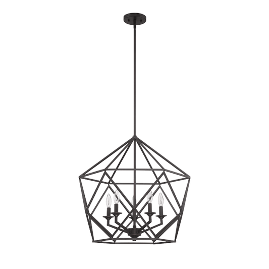 5LT 60W HARMONY CAGE LARGE PENDANT