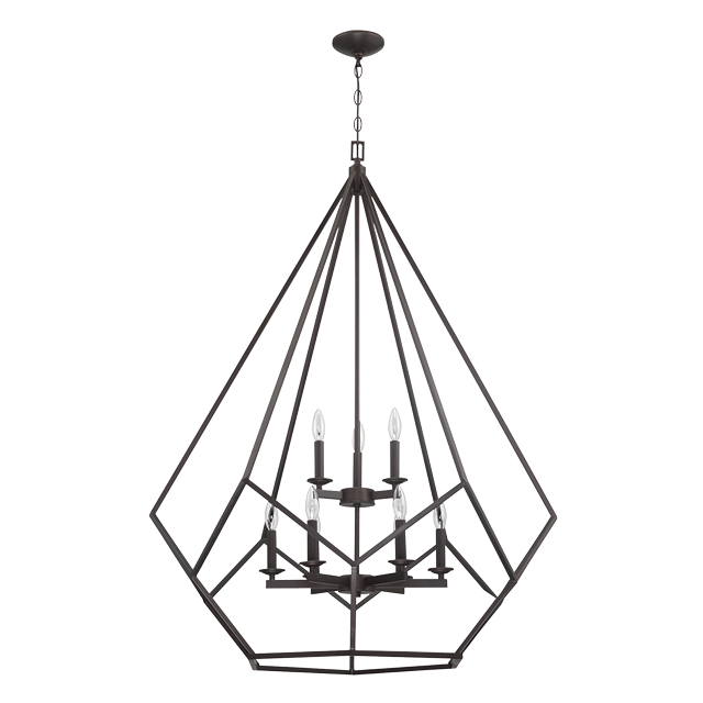 9LT 40W CB LYRIC CAGE PENDANT