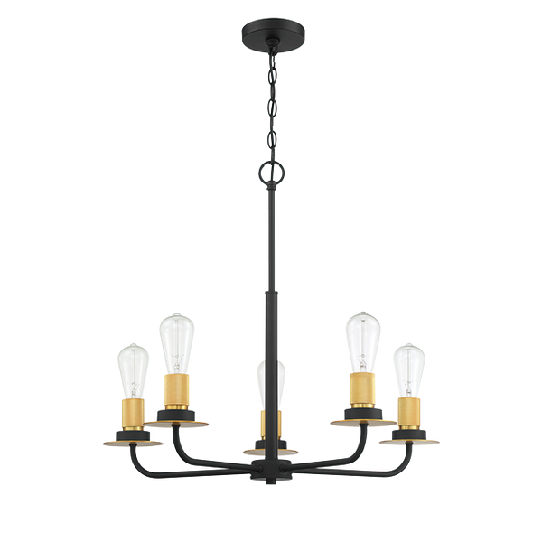 5LT 100W MB ONYX CHANDELIER