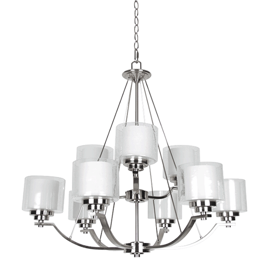 9-LT 2-TIER 60W MB ABBOT CHANDELIER