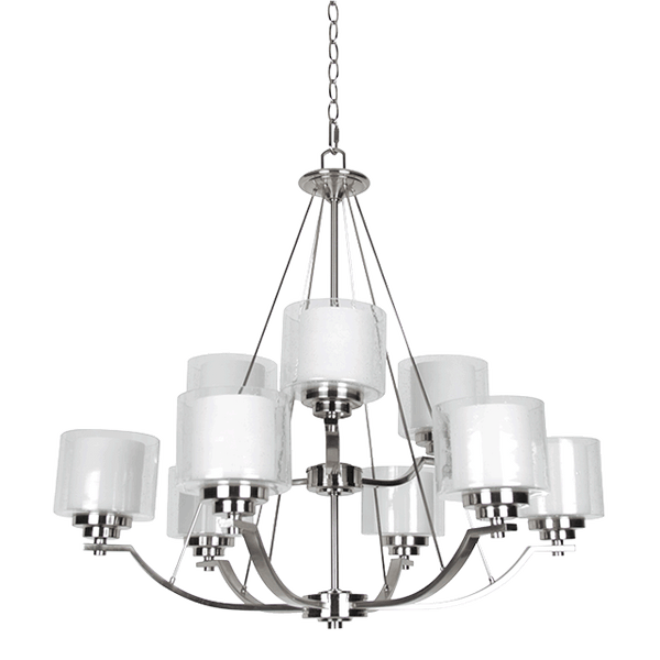 9-LT 2-TIER 60W MB ABBOT CHANDELIER